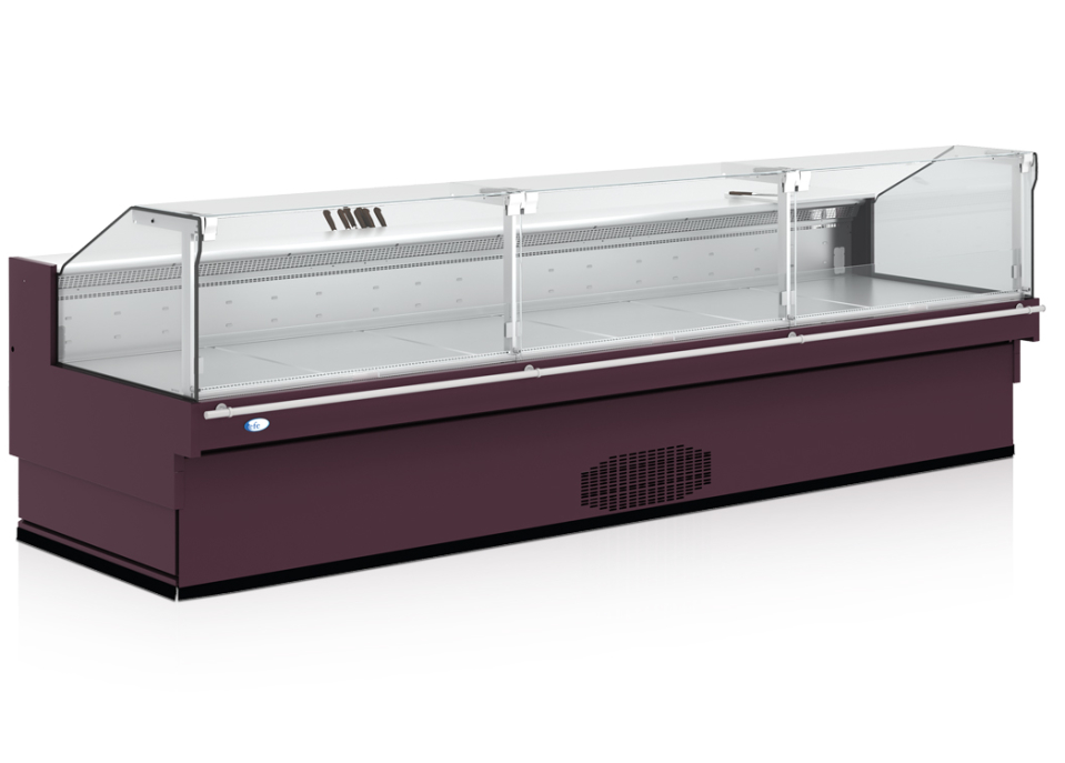 Plug In Ventilated Straight Glass Serve Over Counter